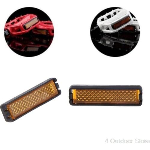4 Pcs/Set Bicycle Pedal Reflector Safety Night Cycling Reflective Bike Accessory Jy04 20 Dropship
