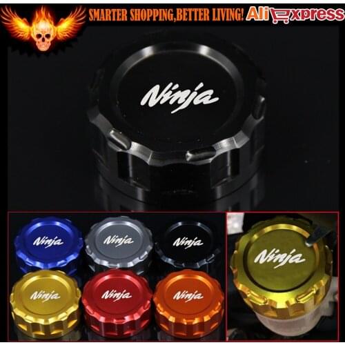 6 Colors For Kawasaki NINJA H2 NINJA H2R NINJA 250SL ABS NINJA 300 ABS CNC Aluminum Motorcycle Rear Brake Reservoir Cover Cap