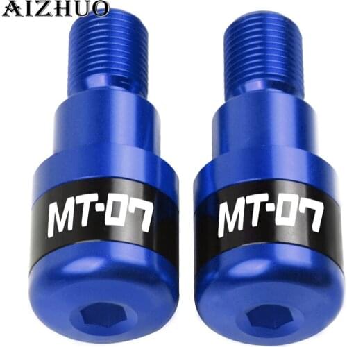CNC Motorcycle Accessories Handlebar Handle Grips End Hand Bar End Cap For YAMAHA MT07 MT-07 MT 07 FZ07 FZ 07 2014 2015 2016 17
