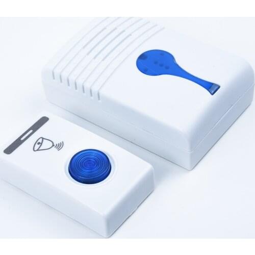 Wireless Door Bell Security Smart Doorbell Kit For Home Office Hotel Mechanical Self-sticked Door Bell Powered By AAA Batteries