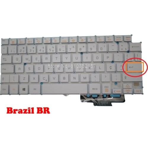 Brazil BR HMB8130ELB35 AEW73489805 Keyboard For LG 13Z940 13Z935 13Z950 14Z950 14Z960 LG13Z93 LG13Z95 LG14Z95 LG14Z96