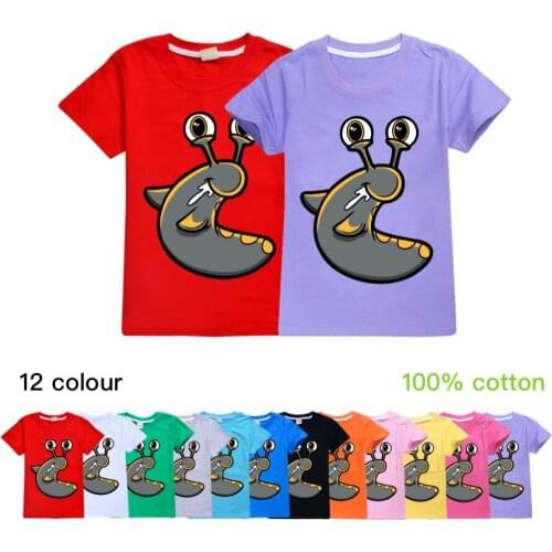SLOGOMAN HOODYIP Fine Cotton 2021 Summer Casual Boys Girls Short Sleeve T-shirt Kids Clothes Girl 2 To 15 Teenage toddler shirts