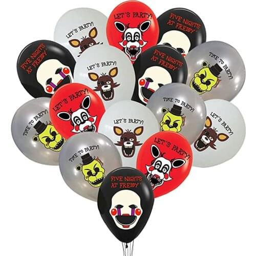 Game FNAF Funtime Freddy birthday party Balloons Happy Birthday Party Decor Toys Foir Kids