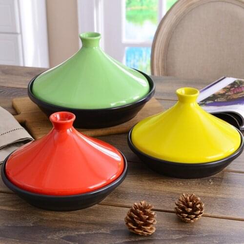 20CM Gumis Korean Taji pot ceramic casserole cover shallow large Kita pot Chaozhou casserole rice time-saving casserole rice