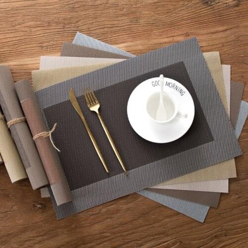 Tableware Pad Placemat PVC Silicone Table Mat Heat Insulation Dining Table NonSlip Placemats Bowl Coaster Kitchen TABLE Placemat