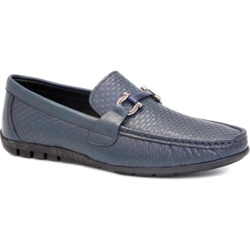 Gedikpasalı Blk 1002 Navy Blue 2021 Summer Men 'S Shoes Real Cow Leather Orthopedic Business Elevator Daily Flexible Convenient Use