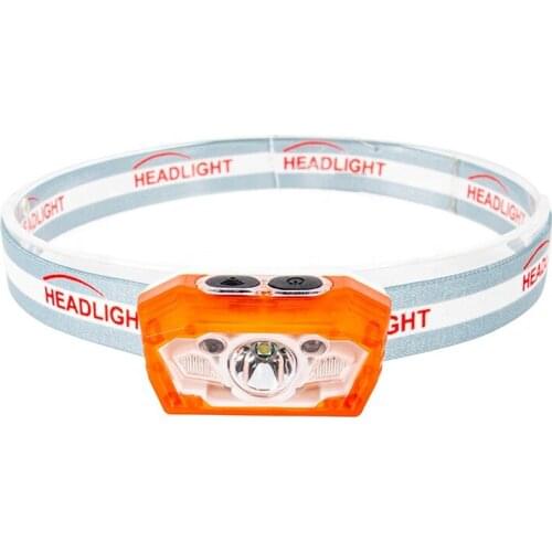 Adjustable Mini LED Headlight Flashlight Outdoor Head Lamp USB Rechargeable Motion Sensor Head Torch Headlamp