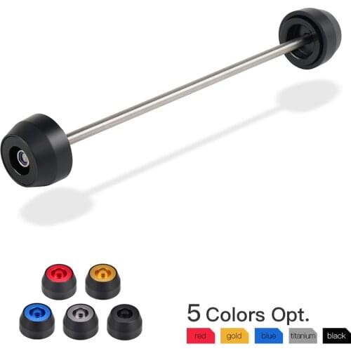 NICECNC Front Axle Sliders Nylon Black Gold Blue Titanium Red for Yamaha FZ-09 MT-09 SPORT TRACKER ABS STREET RALLY