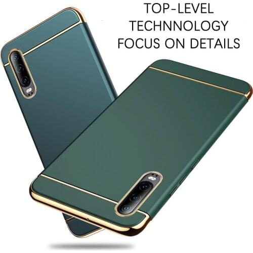 Luxury Plating Shockproof Phone Case For Huawei 40 P30 P20 Pro Three-Stage PC Matte Hard Cover For Huawei Mate 20 10 9 Pro Case
