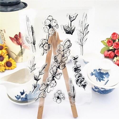 Dream Flower Transparent Clear Stamp Childrens Album Hand Account Scrapbook Decoration DIY Greeting Card Silicone Stamp