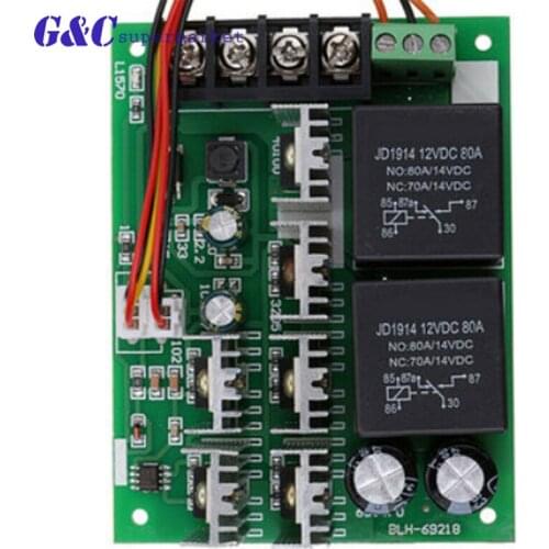 Regulating Current DC Speed Controller DC10-55V 12V 24V 36V 60A PWM Motor Speed Controller CW CCW Reversible Switch