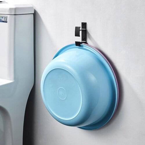 Washbasin Storage Rack Wall Mounted Toilet Washbasin Storage Rack Washbasin Without Mark on the Toilet Wall