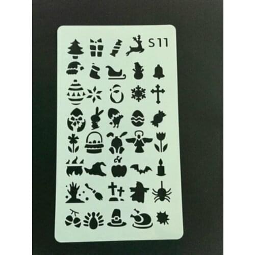 4pcs/lotDIY Craft Hollow Layering Stencils For Wall Painting Scrapbooking Stamping Stamp Album Decorative Office School Supplies