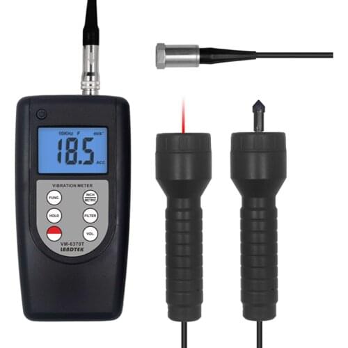 VM-6370T Vibration Tachometer with Piezoelectric Transducer for Vibration Displacement Velocity Acceleration Vibrometer