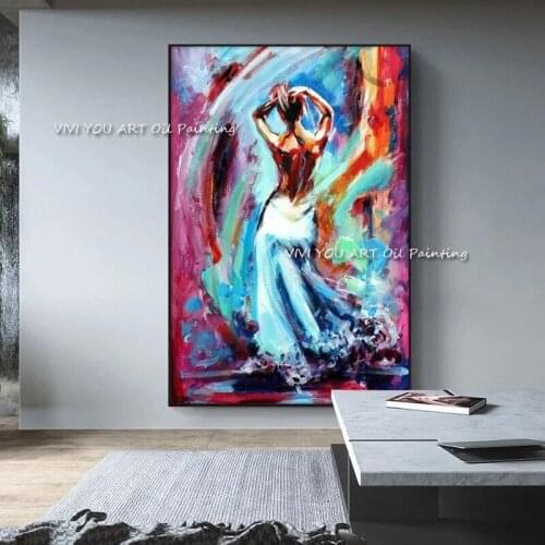 High Quality 100% Handmade Abstract Sexy girl Back Oil Paintings On Canvas artwork for Living Room Home Decoration