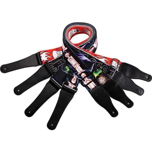 High-grade Color Cotton Guitar Straps Exotic Style Electric Guitar Bass Universal Strap