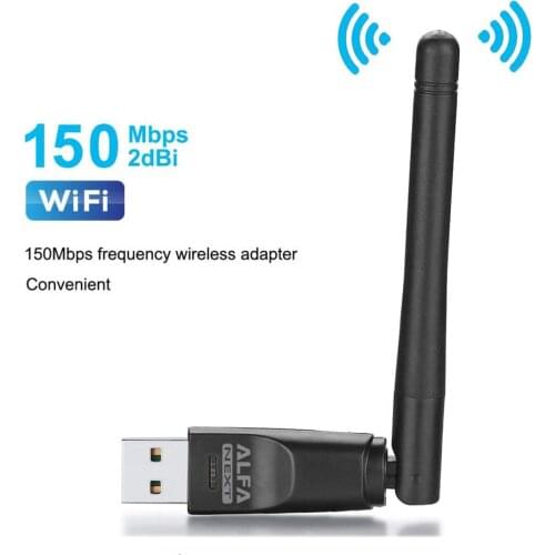 WiFi Adapter USB 2.4GHz WLAN Wi-Fi Dongle Network Card 150Mbps Wireless Mini Receiver 2DB Wifi Antenna For DVB T2