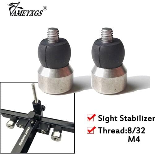 1pair Archery Bow Sight Stabilizer Damper Ball Compound/Recurve Bow Sight Shock Absorber Outdoor Hunting Shooting Accessories