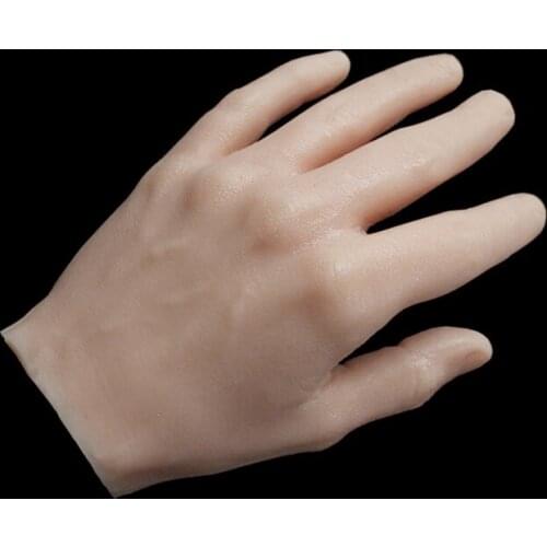 1pc Soft Practice Hand Model 3D Silicone Flexible 1:1 Adult Mannequin Fake Hand Skin Salon Tattoo Nail Art Training Display Tool