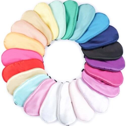 1pcs Pure Color Sleep Mask Travel Relax Sleeping Aid Eye Patch Eye Cover Soft Portable Eye Mask
