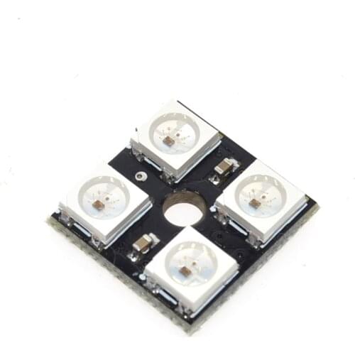 1PCS WS2812B board 2*2 4-Bit Full Color 5050 RGB LED Lamp Panel Light For Arduino