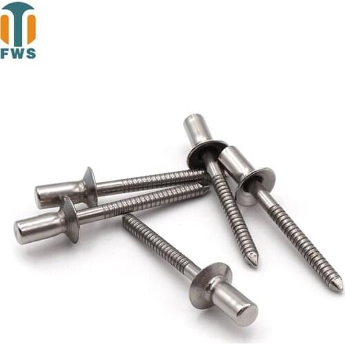 10PCS M6.4*(10-35)mm stainless steel countersunk head closed type Mandrel Blind Rivet Nail Pop Rivets for Furniture Car Aircraft