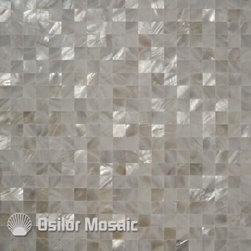 100% natural Chinese freshwater shell mother of pearl mosaic tiles for interior house decoration kitchen back splash wall tiles