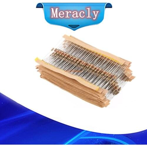 200PCS/LOT 470 ohm 1/4W Carbon Film Resistors 5% Error 470R Ohm Color Ring Resistance
