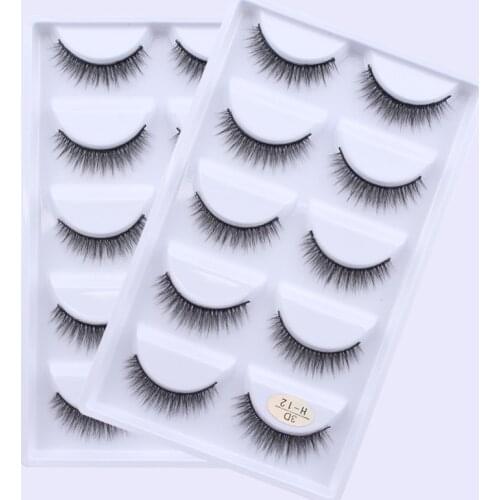 250 pairs/50box 100% Real Mink Fake Eyelashes 3D Natural False Eyelashes 3d Mink Lashes Soft Eyelash Extension Makeup Kit Cilios