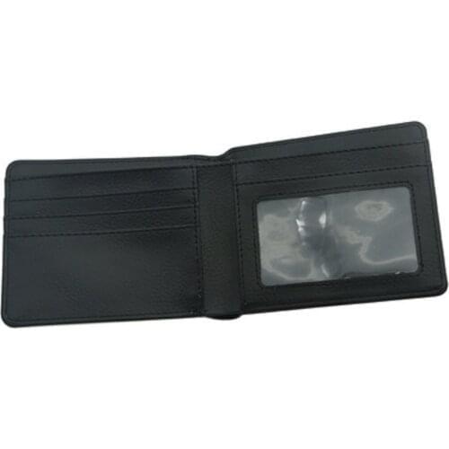 50pcs/Lot sublimation blanks heat transfer printing DIY gift wallet with pocket PU Leather wallet for men Sublimation blank