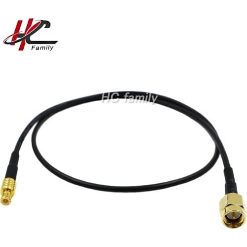 50cm 19.7in SMA Male to MCX Plug Cable RG-174 Coax Coaxial Cable Pigtail