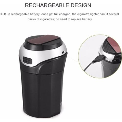 Car Ashtray Trash Can Cinzeiro Removable LED Light Cup Holder Accessories Cenicero Coche Popielniczka Auto Voiture Automotivo