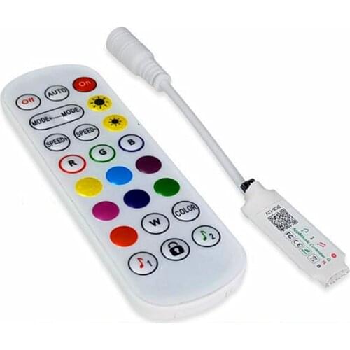 Bluetooth RGB Controller For LED Strip Lights DC5-12V Bluetooth APP / Music / Remote Control For SMD5050 2835LED Strip Light