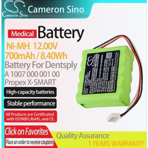 CameronSino Battery for Propex X-SMART fits Dentsply A 1007 000 001 00 Medical Replacement battery 700mAh/8.40Wh 12.00V Green