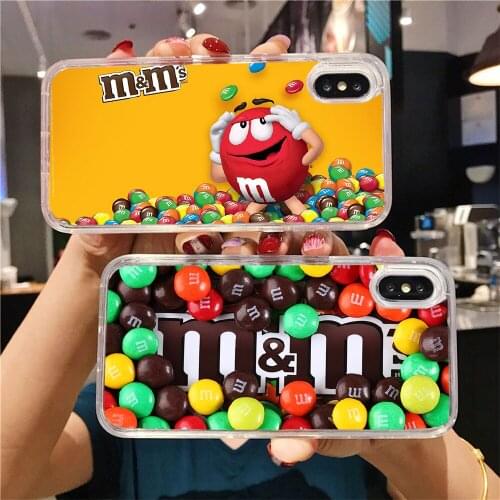 M&Ms MM Chocolate Brand Phone Case For Huawei P Mate P10 P20 P30 P40 10 20 Smart Z Pro Lite 2019 transparent fashion cover tpu