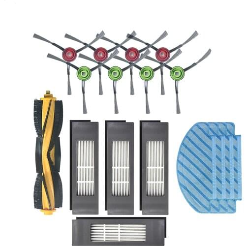For Ecovacs T8 Roller Brush Filter Side Brush Cleaning Rags Kit for Ecovacs T8 Sweeping Robot Vacuum Cleaner Accessories