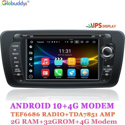 DSP,Android 10,Car DVD,8CORE,4G,for Seat IBIZA,MK4 6J 2009 2010 2011 2012 2013 Sport Coupe Cupra,RDS,CARPLAY,IGO GPS,4G MODEM