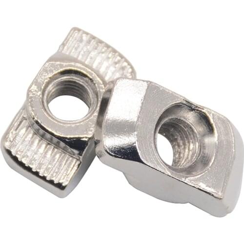 HOT Carbon steel T type Nuts Fastener Aluminum Connector M3M4M5M6M8 For EU Standard 4040 Industrial Aluminum Profile for Kossel