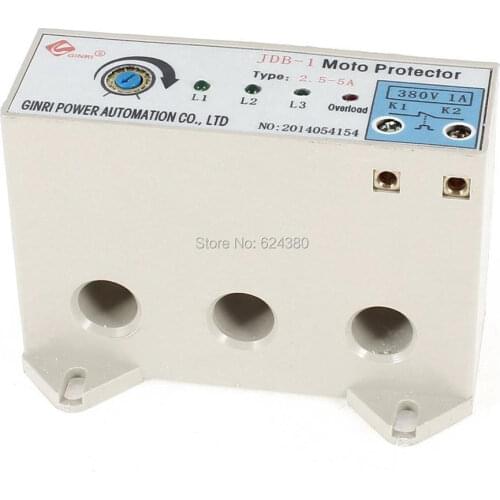 JDB-1 3 Phase 2.5-5 Ampere Adjustable Current Motor Circuit Protector
