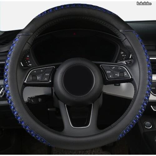 Kokololee Leather Car Steering Wheel Cover For Mitsubishi ASX Outlander Lancer Pajero L200 Mirage Triton Attrage