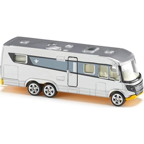 Diecast 1:32 Scale Alloy Model Car 1671 Brand New Card-mounted Camping Car Bus Collection Display Gift Toys for Boys