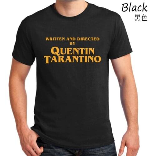 Written and Directed by Quentin Tarantino Film Movie Pulp Fiction Django Kill Bill 2 John Travolta Fashion T shirt men 4xl5xl