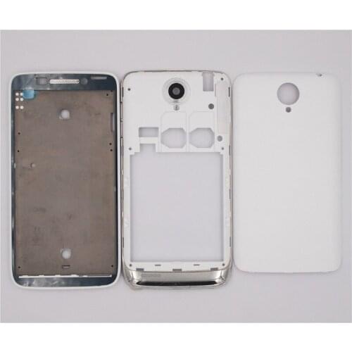 BaanSam New Front Frame Middle Frame Battery Door Back Cover Housing Case For Lenovo S650 S658T With Camera Lens