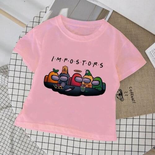 Casual Toddler Clothing unisex Kawaii Best Friends Game novelty Toddler Girl Clothes Fashion Girls Tshirt Kids T Shirt For Boys