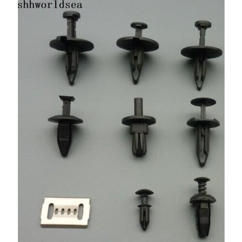 Shhworldsea 500pcs auto clip tail light retainer splash shield seat cushion spare tire grille retaier front bumper