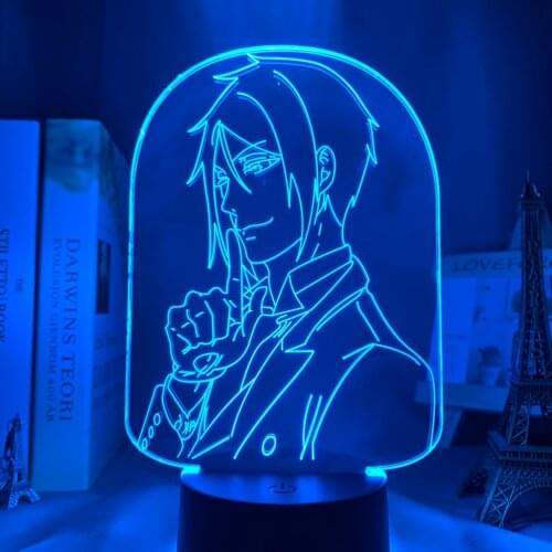 Anime Light Black Butler Led Night Light for Bedroom Decoration Colorful Nightlight Anime Gift 3d Lamp Black Butler
