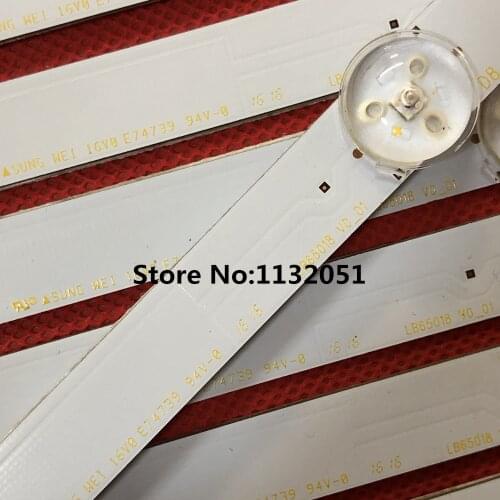LED Backlight strip 8 leds 653mm LB65018 V0-01 for Vi zio 65'' D65U-D2 D65-D2 E65X-C2 T650QVN05.0 T650QVF07.0 T650HVF05.5