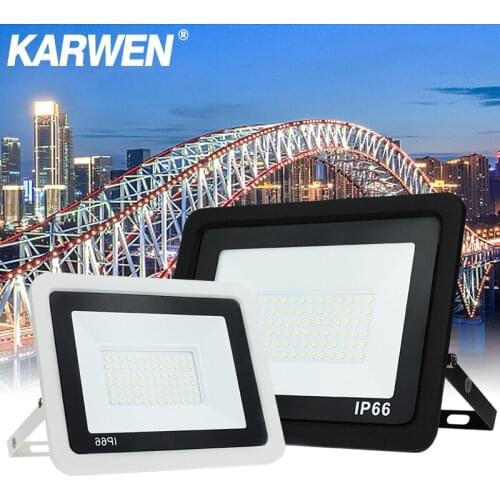 High Bright LED Floodlight 10W 20W 30W 50W 100W Spotlight 220V Outdoor Wall Reflector Lighting Waterproof IP66 Garden Lamp