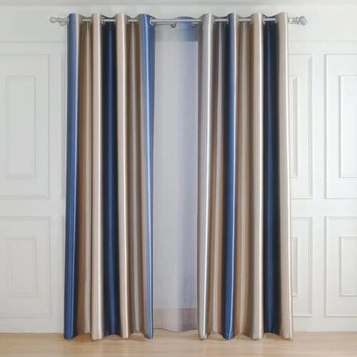 Blackout Curtains for Living Room Bedroom Stripe Tulle on Window Rainbow Drapes Curtain