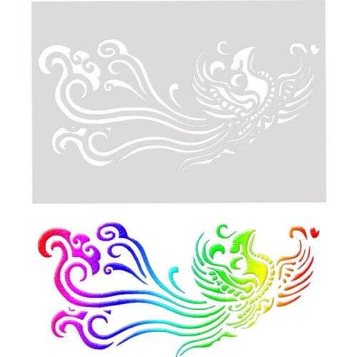 18*26 Phoeni Layering Stencils Painting template graffiti hand copied board hollowed out photo album graphic spray painting tool